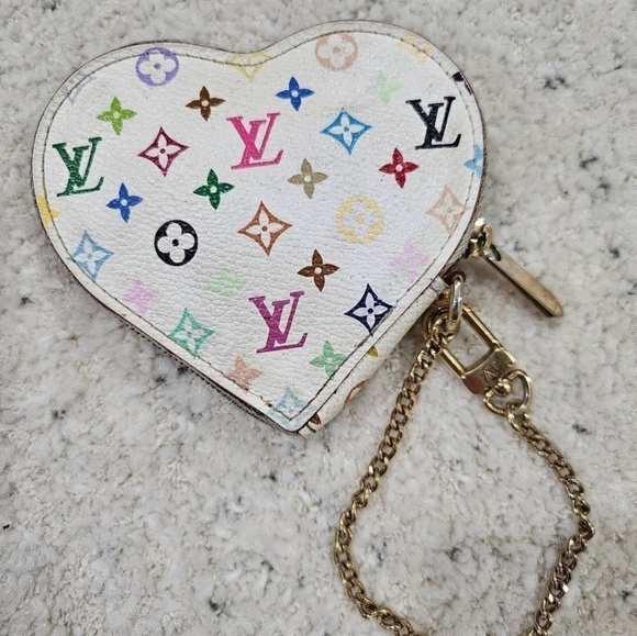 Louis Vuitton Canvas Muticolor Heart Coin Purse - Picture 3 of 9